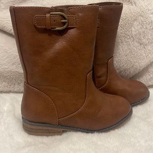 Brown cat and Jack riding boots toddler size 9